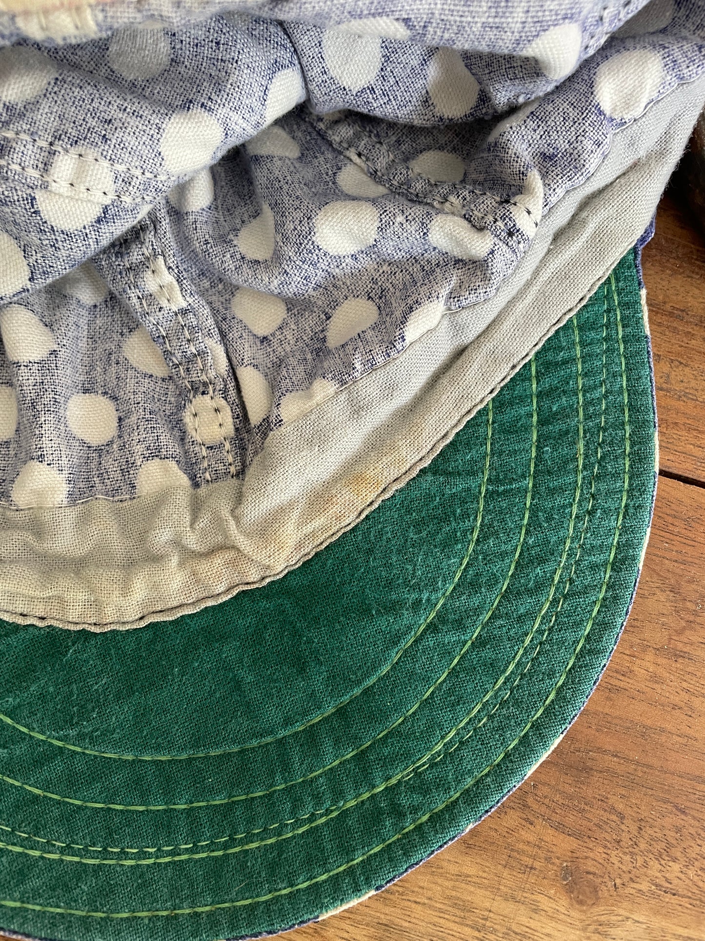 50s/60s Polka Dot Kromer Klean Kloth Kap Hat
