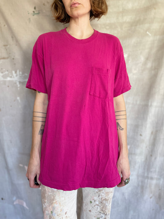 90s Blank Bright Pink Tee