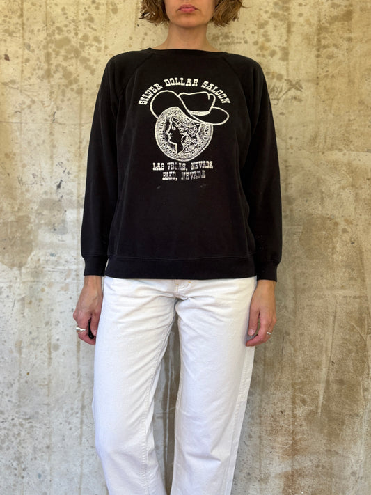 Vintage 80s Silver Dollar Saloon Sweatshirt