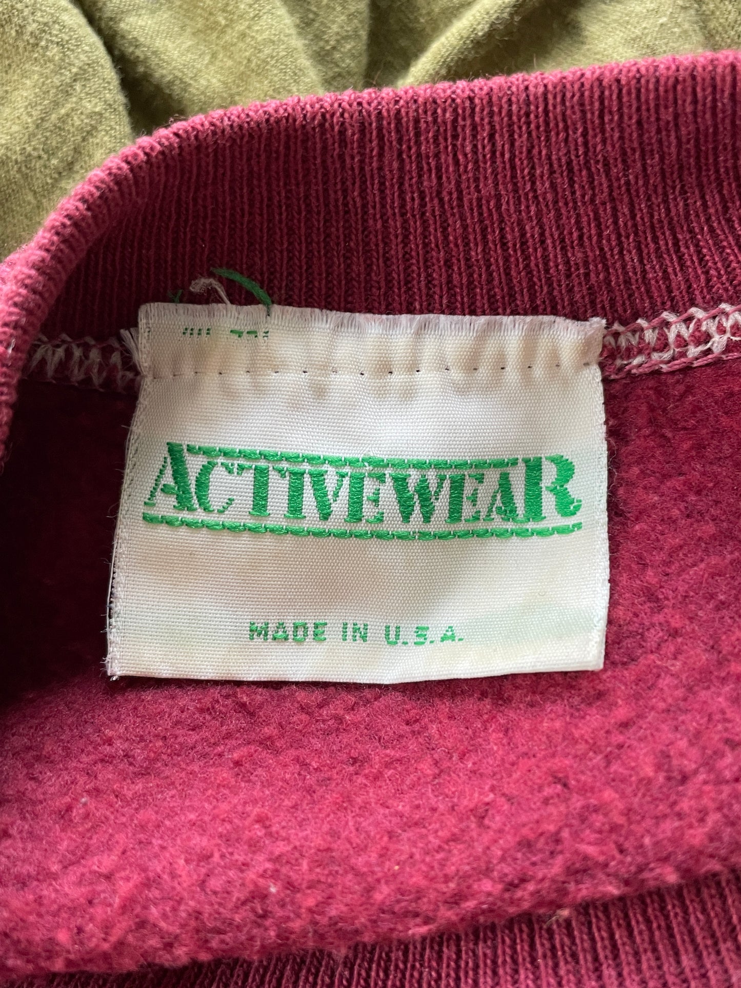 80s Blank Maroon Sweatshirt