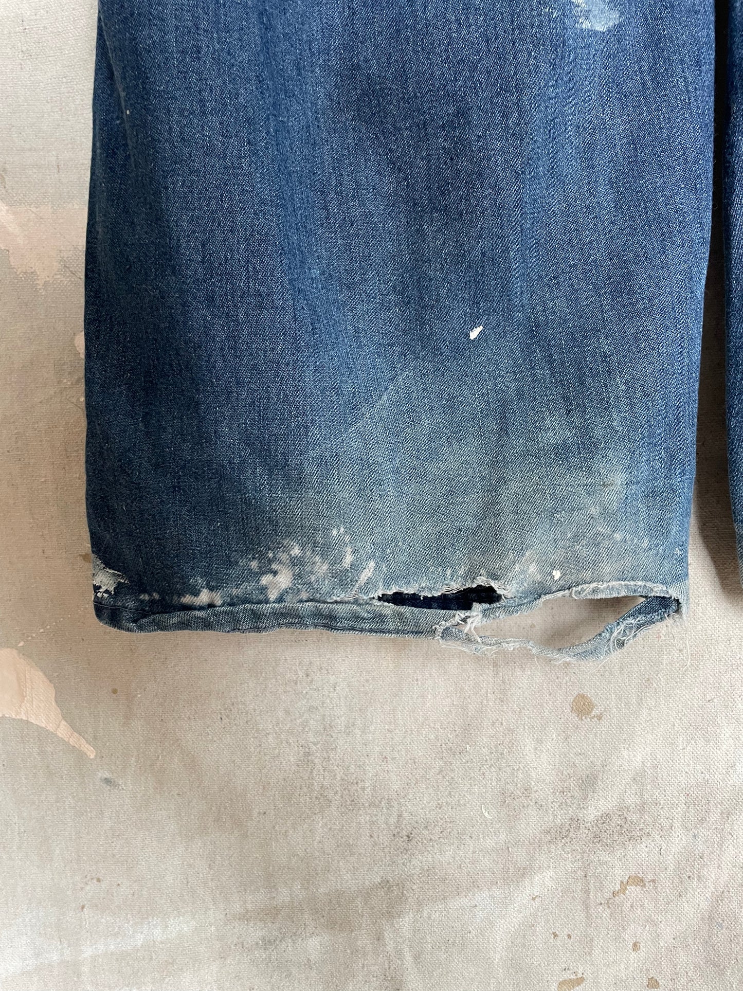 80s Big Mac Paint Splatter Denim Coveralls