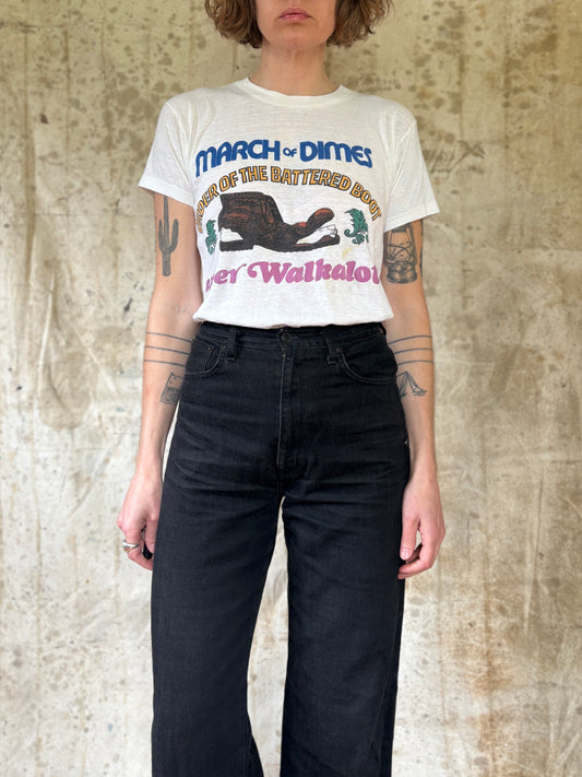 Vintage 80s March Of Dimes Super Walkalot Tee
