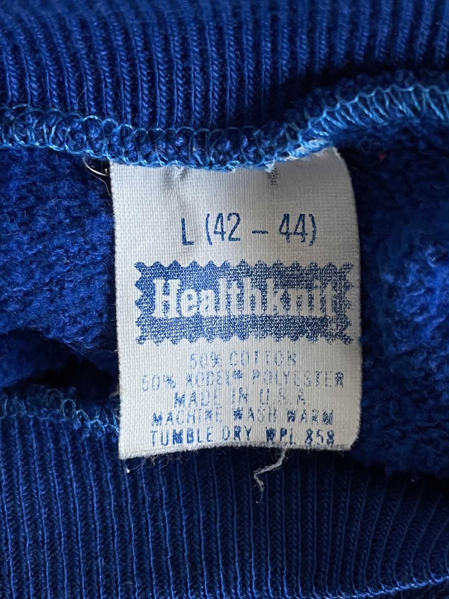 80s Royal Blue Paint Stained Sweatshirt