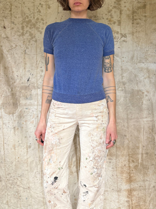 60s Hanes Breeze Shield Short Sleeve Sweatshirt