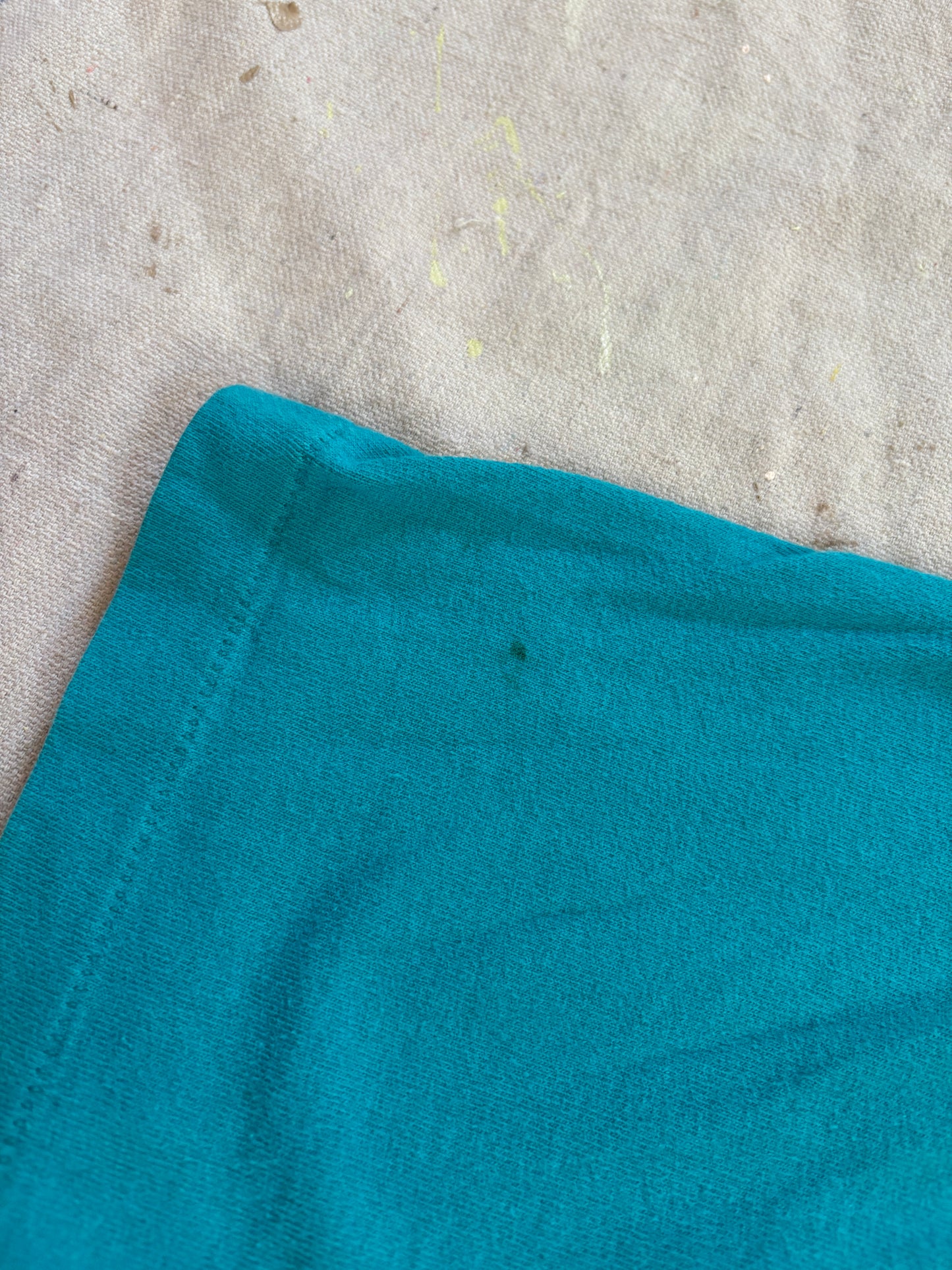 Vintage 90s BVD Blank Teal Pocket Tee