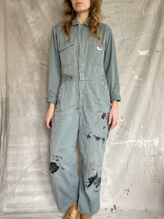 50s/60s Green Gray HBT Big Mac Coveralls