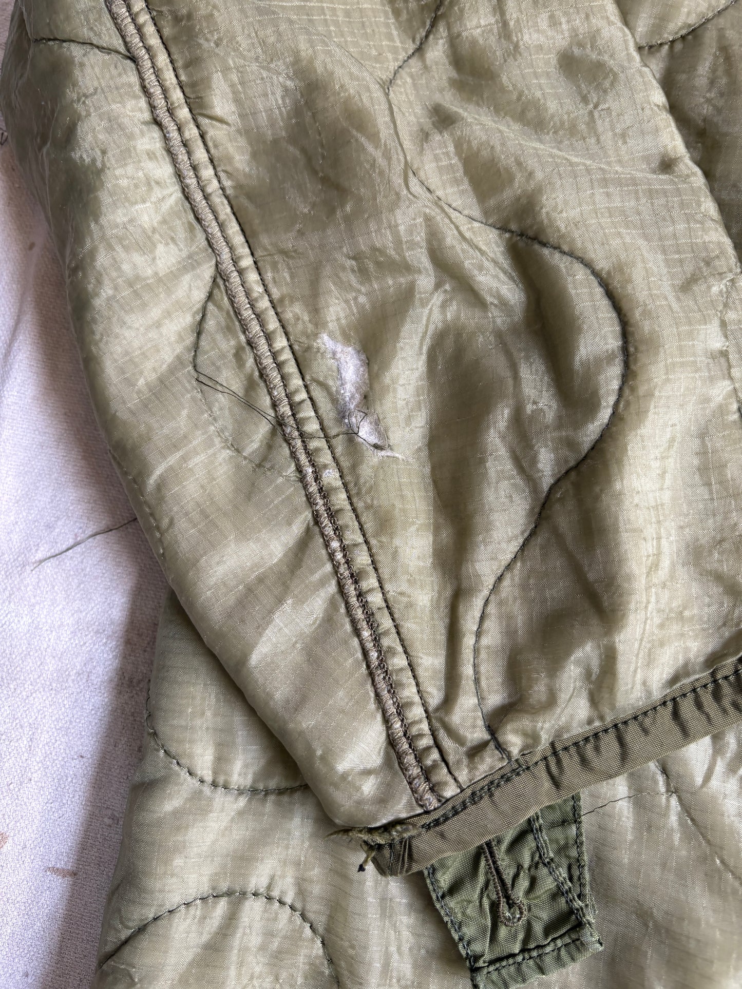 70s Military Quilted Liner Jacket