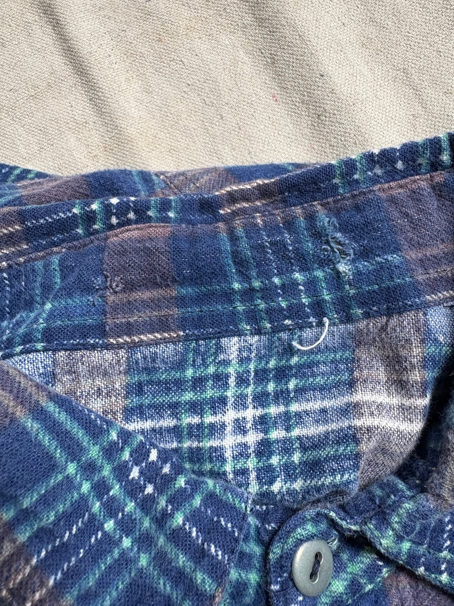 90s Cotton Printed Flannel Shirt