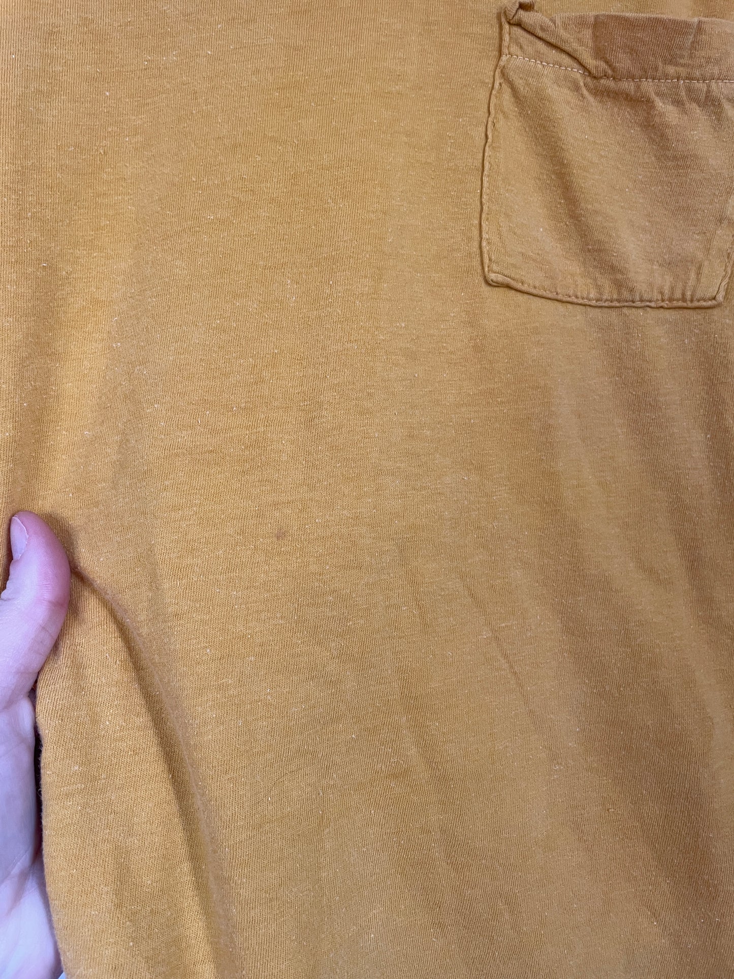 60s Blank Yellow Pocket Tee