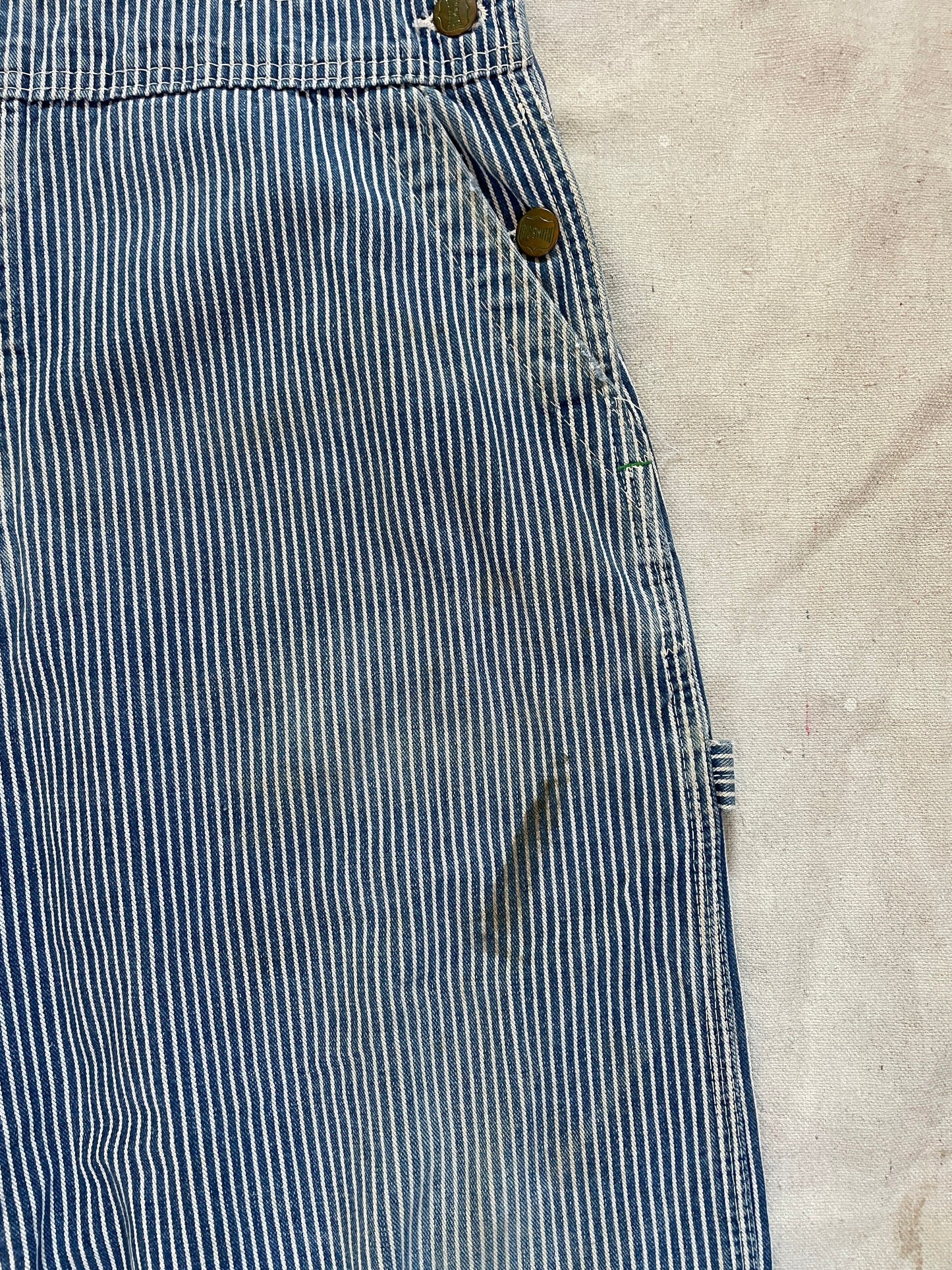 80s Big Smith Hickory Stripe Overalls