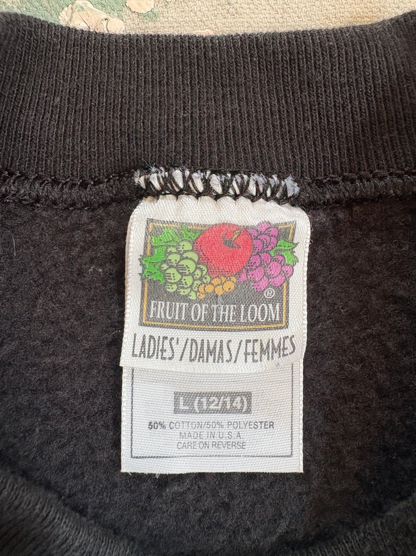 Vintage 90s Blank Black Sweatshirt