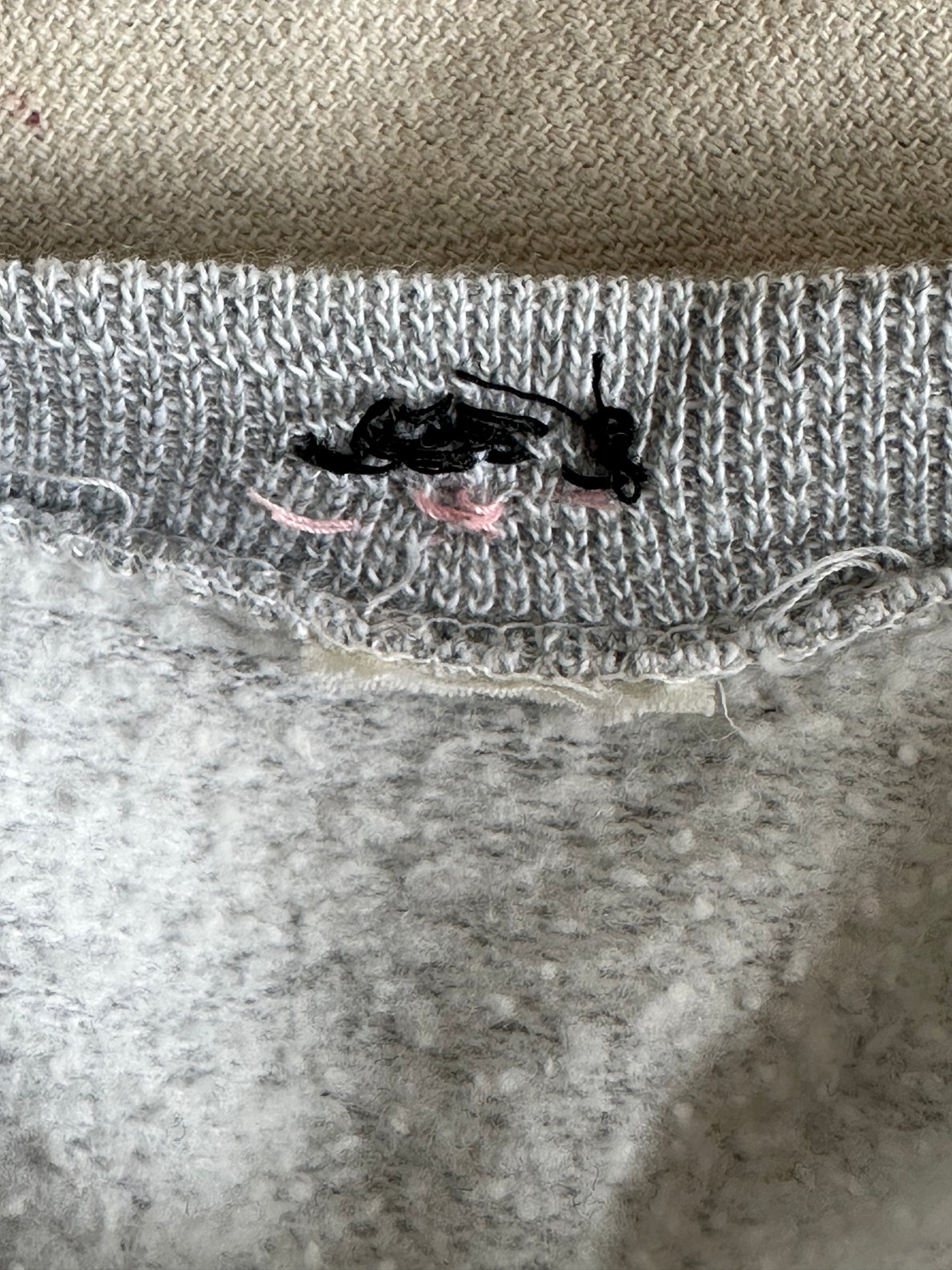 80s Blank Heather Grey Sweatshirt