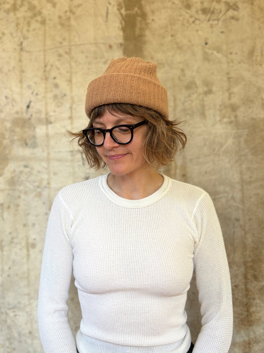 Vintage Tan Watch Cap