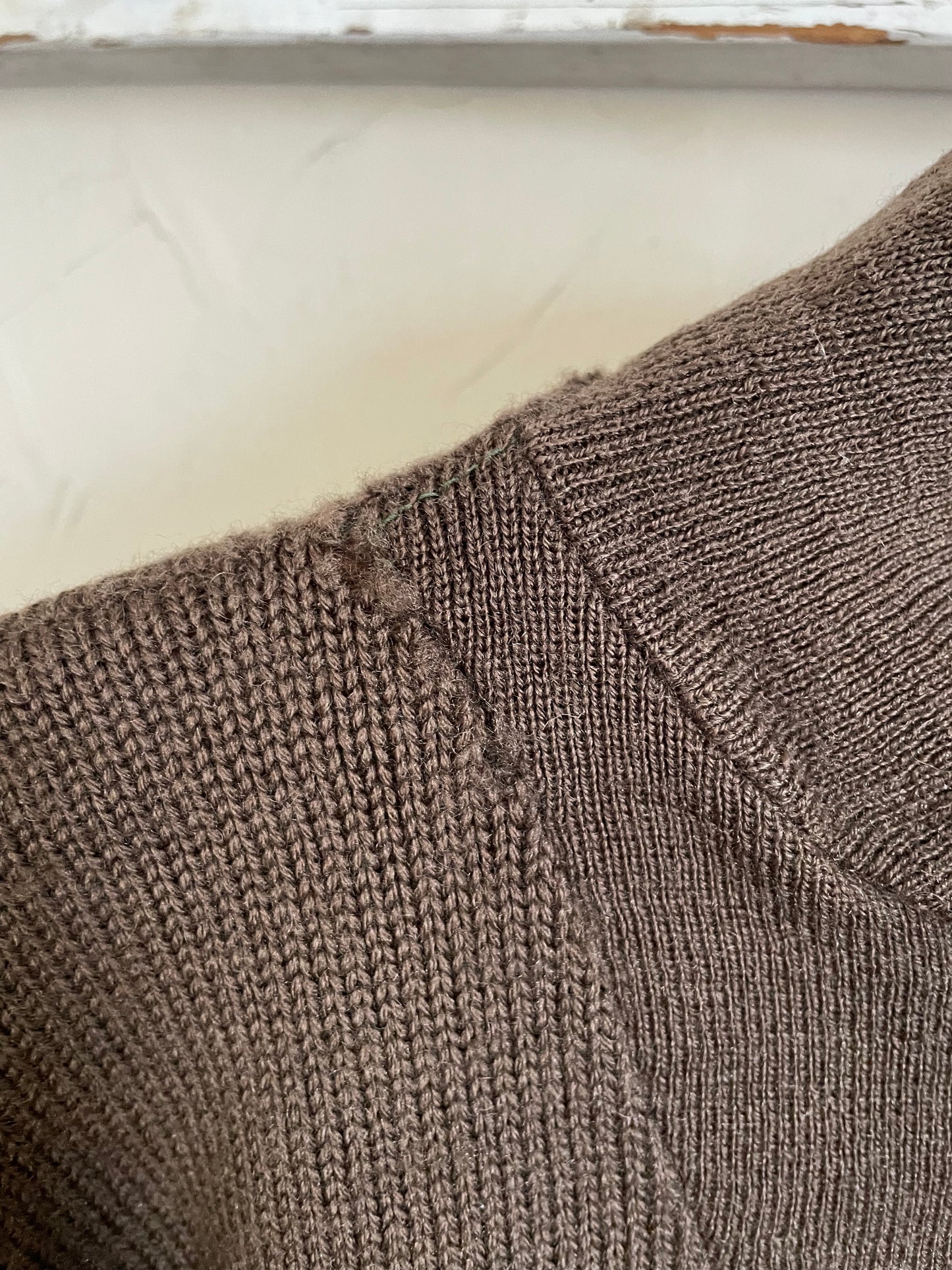 70s Military Henley Sweater