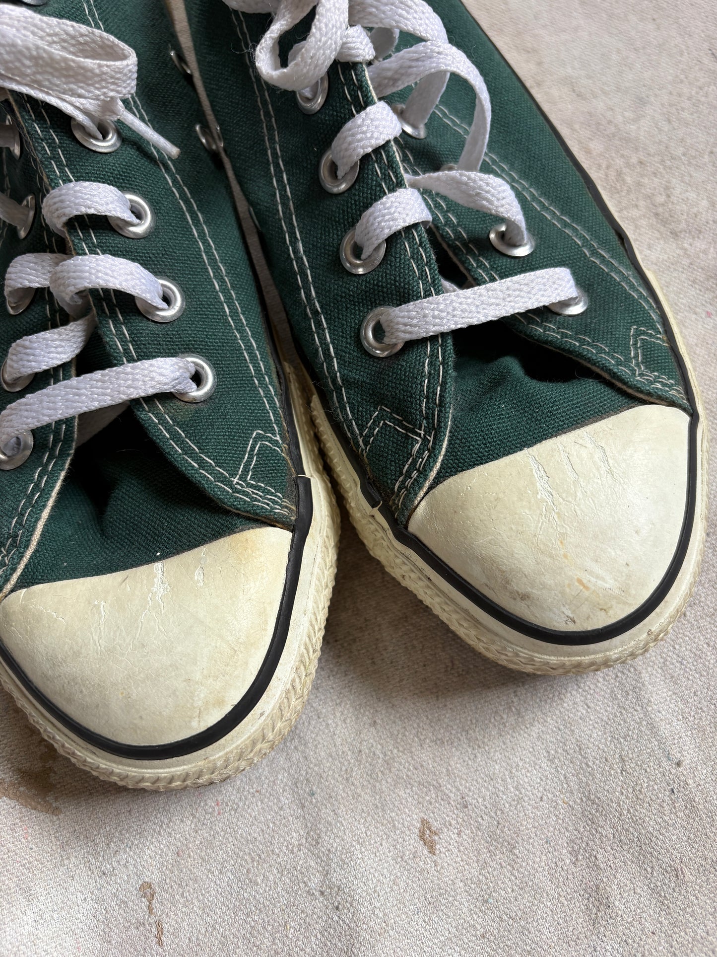 Vintage Made in USA Evergreen Converse