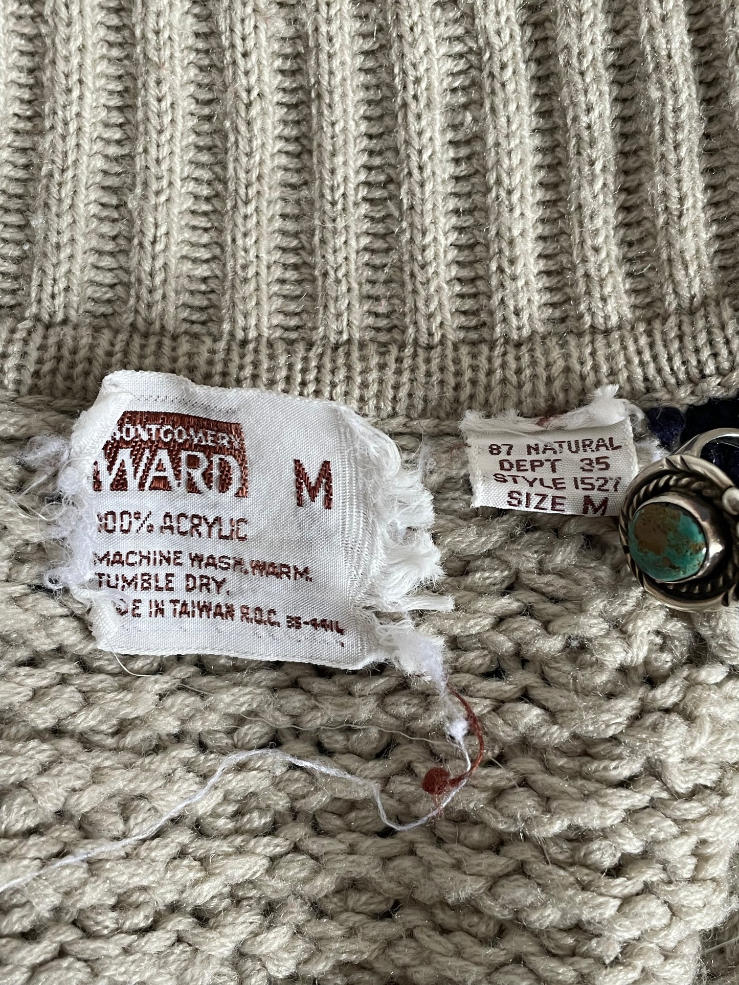 70s Montgomery Ward Raglan Sweater