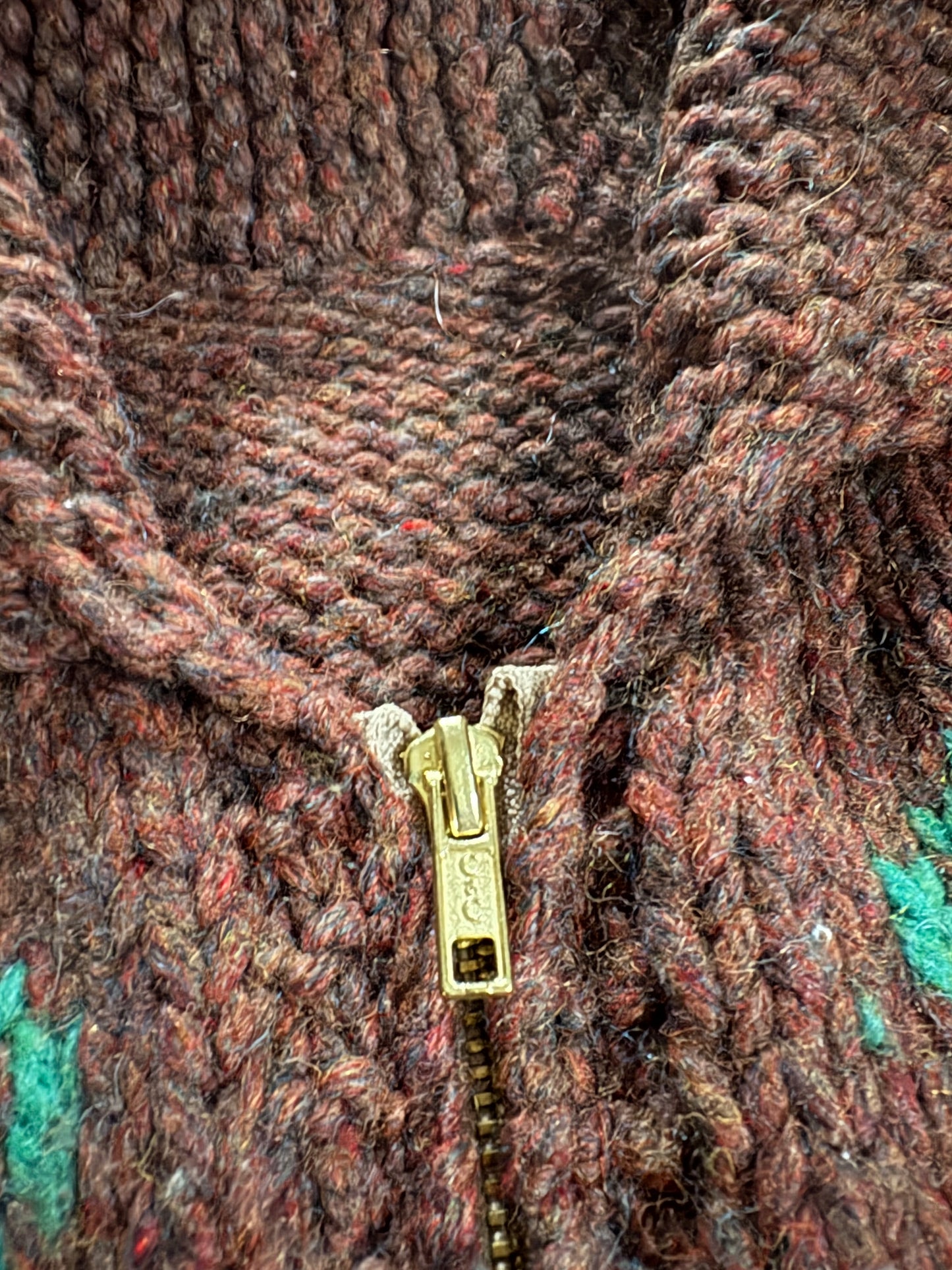 50s/60s Handknit Mary Maxim Cowboy Horse Sweater