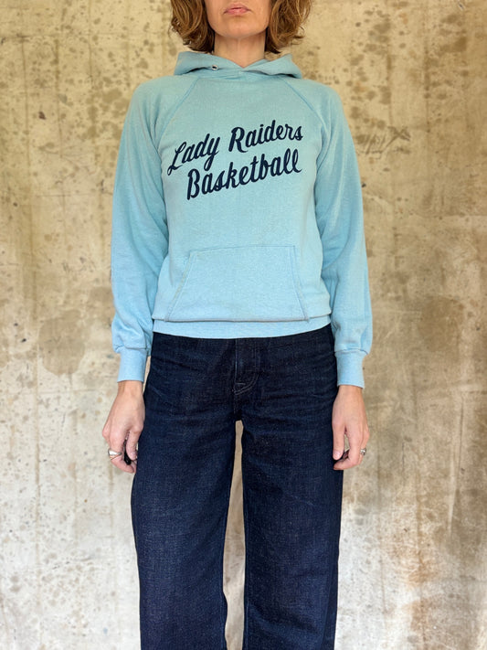 80s Champion Lady Raiders Basketball Hoodie Sweatshirt