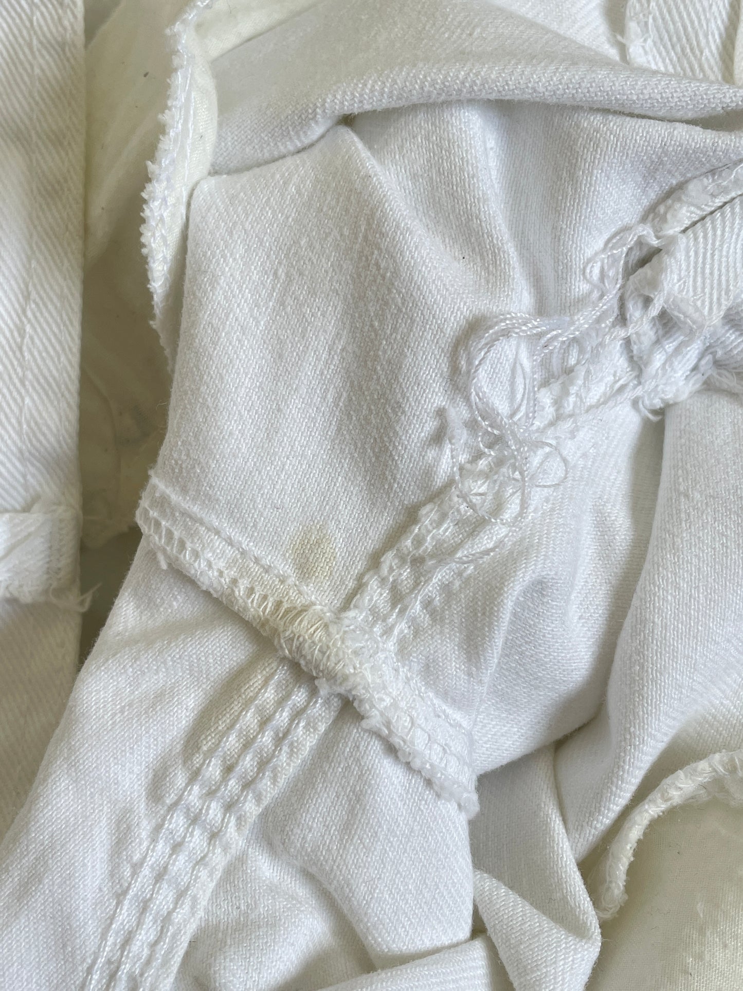 70s White Wide Leg Bells