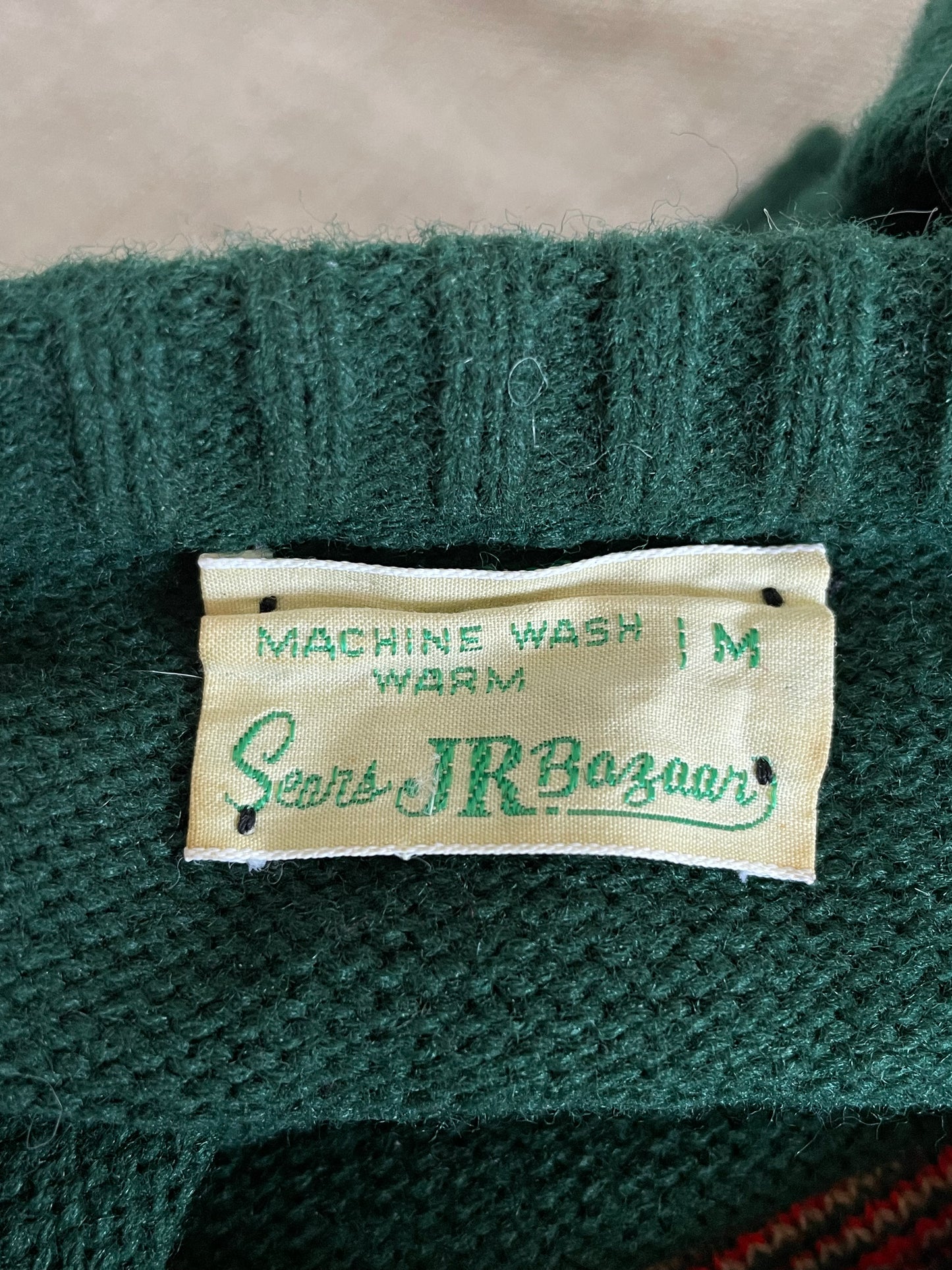 70s Plaid Sweater