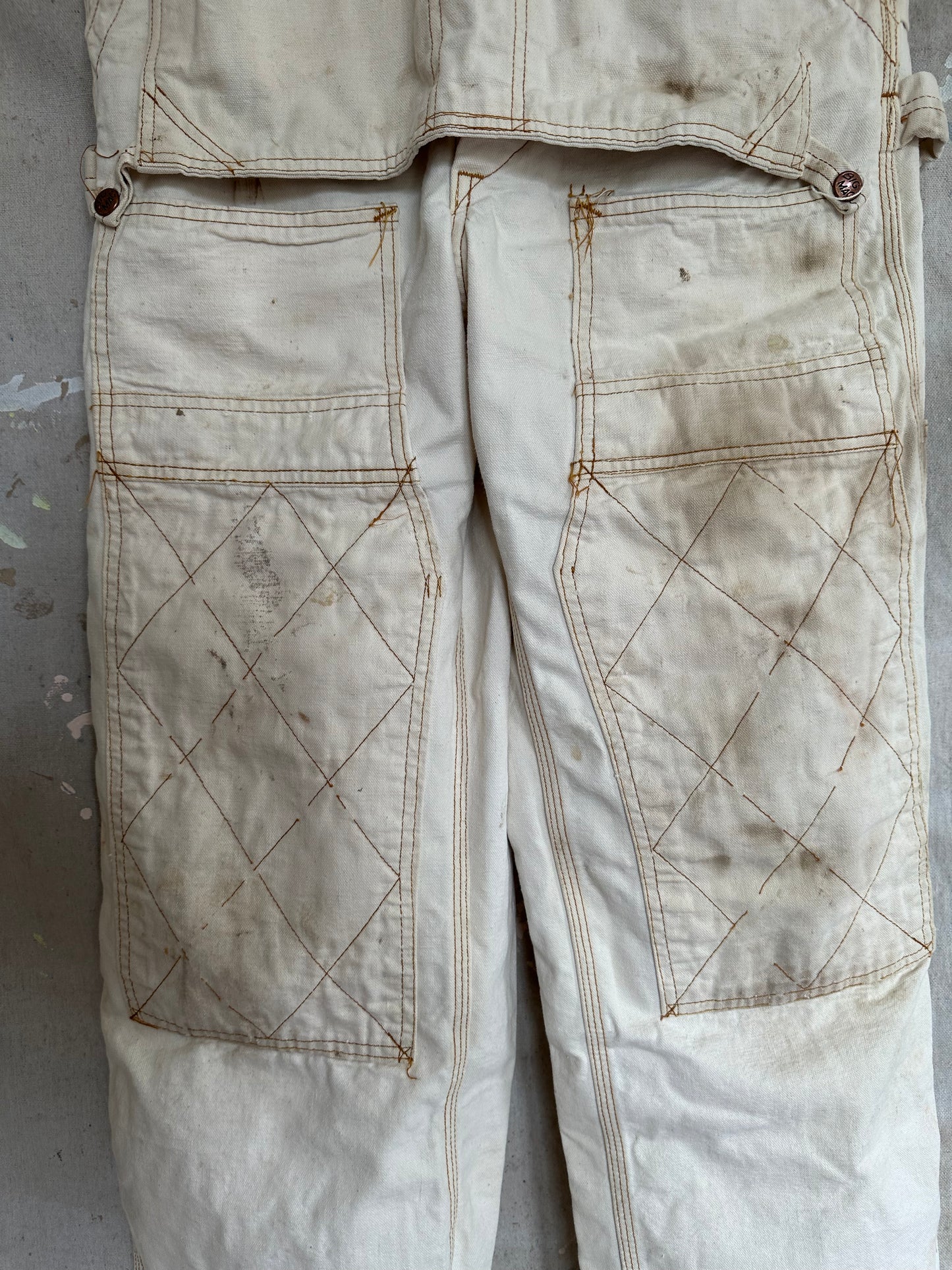 80s Big Mac Ecru Overalls