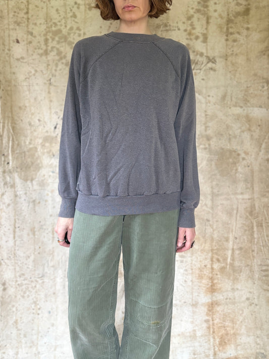 80s Blank Grey Sweatshirt