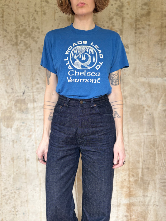 80s All Roads Lead To Chelsea Vermont Tee