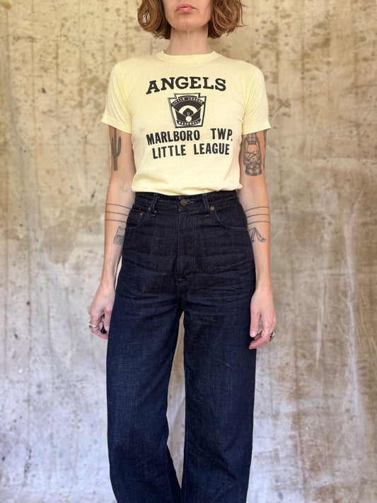 80s Marlboro Township Angels Little League Baseball Tee