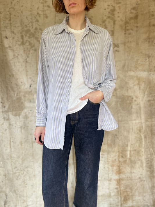 80s Striped Dress Shirt