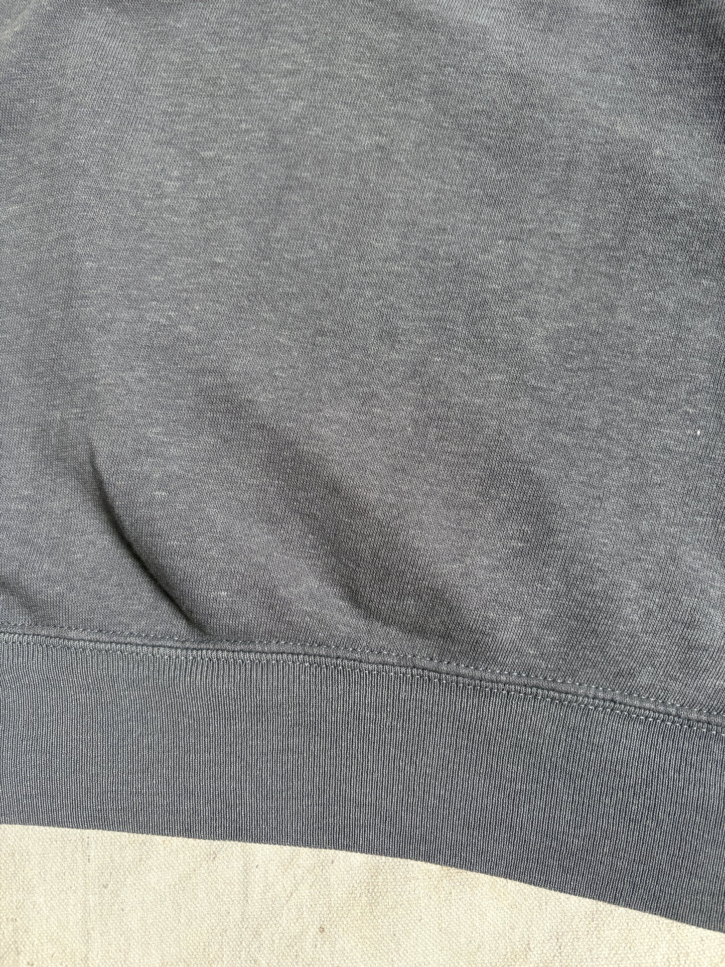 80s Blank Grey Short Sleeve Sweatshirt