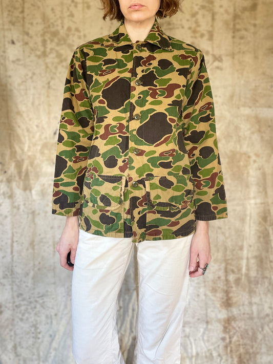 80s Duck Camo Hunting Coat