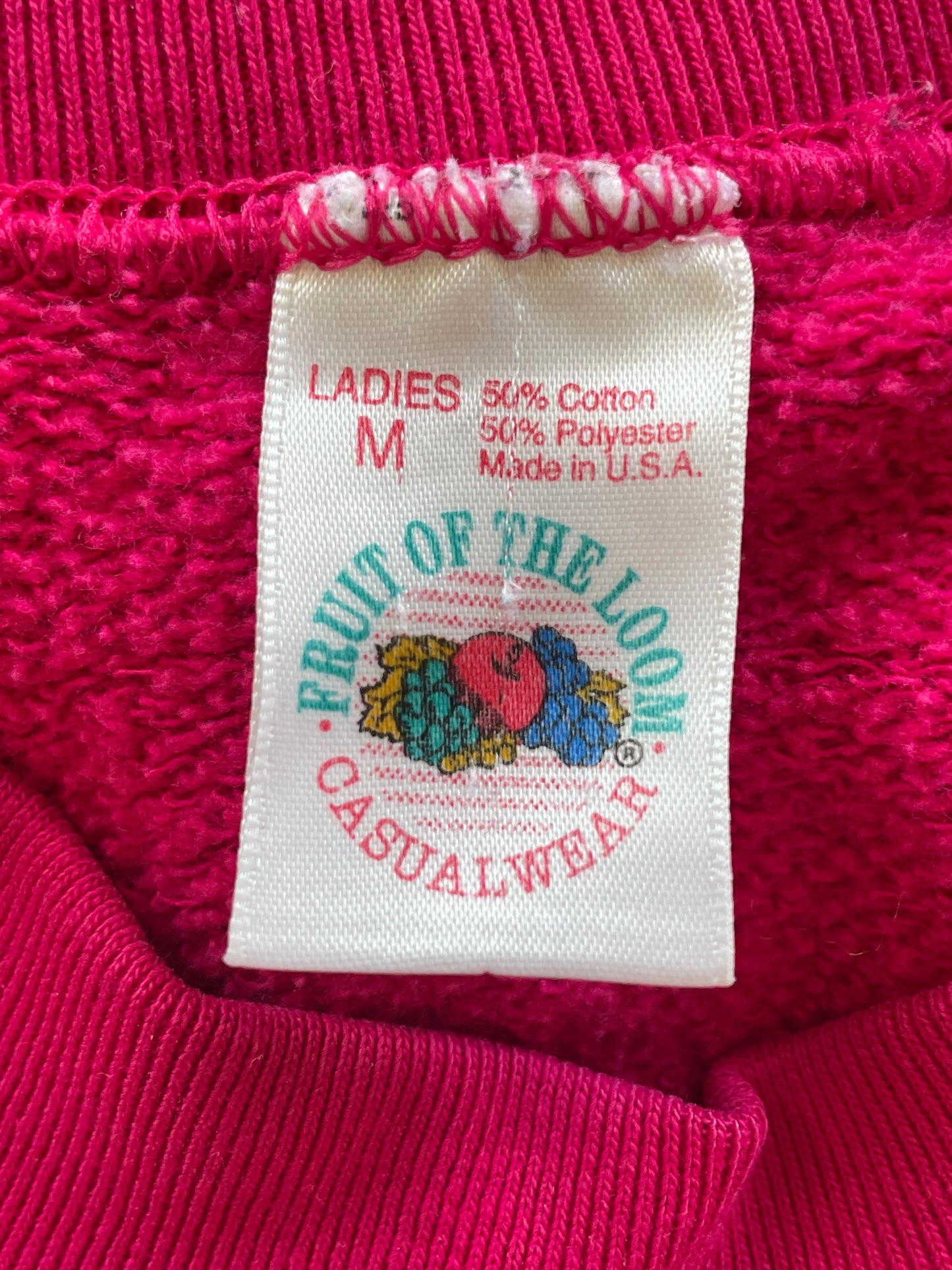 90s Bright Pink Sweatshirt