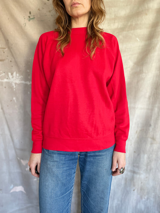 80s Blank Red Sweatshirt