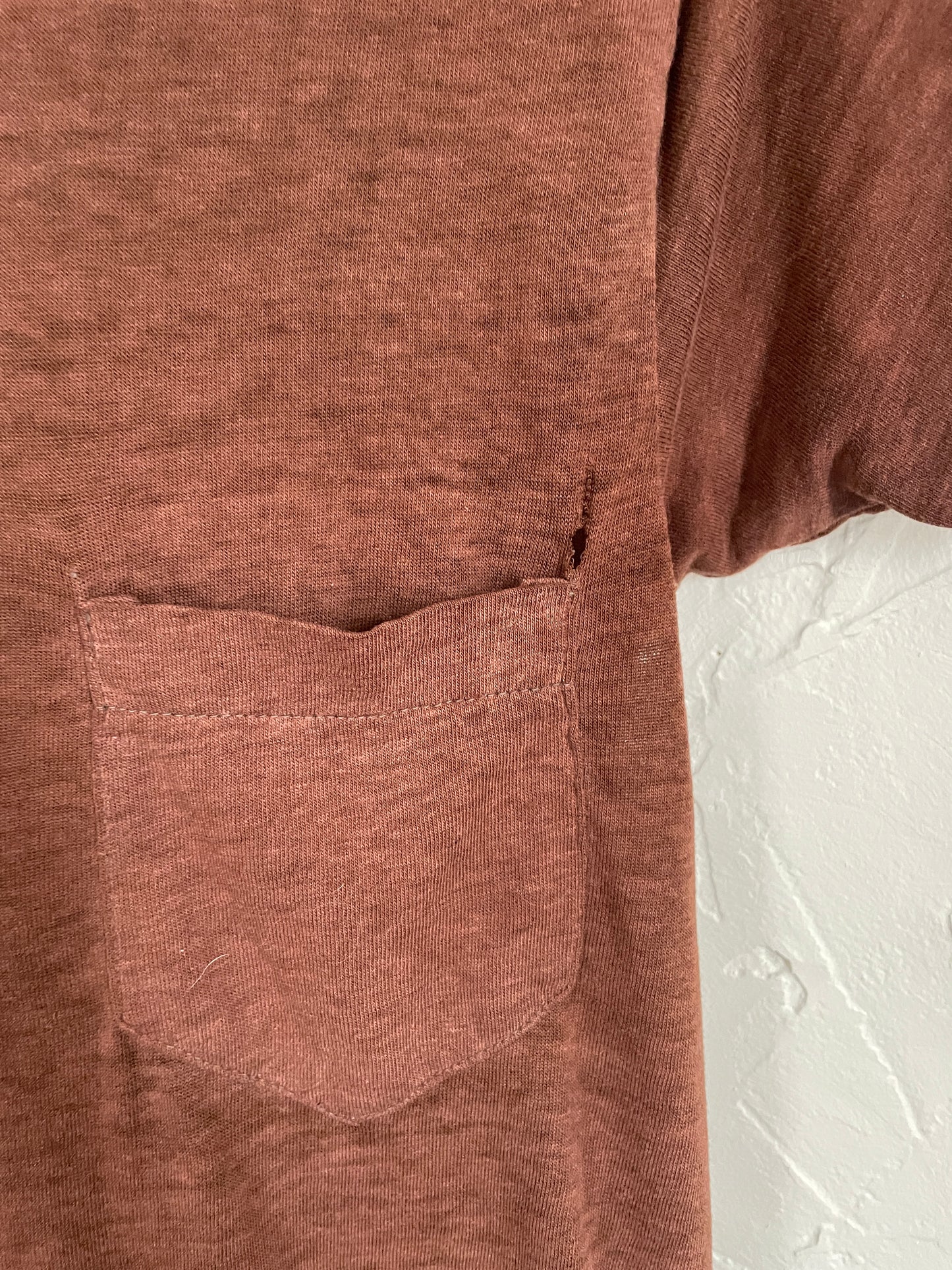 80s Paper Thin Brown Pocket Tee