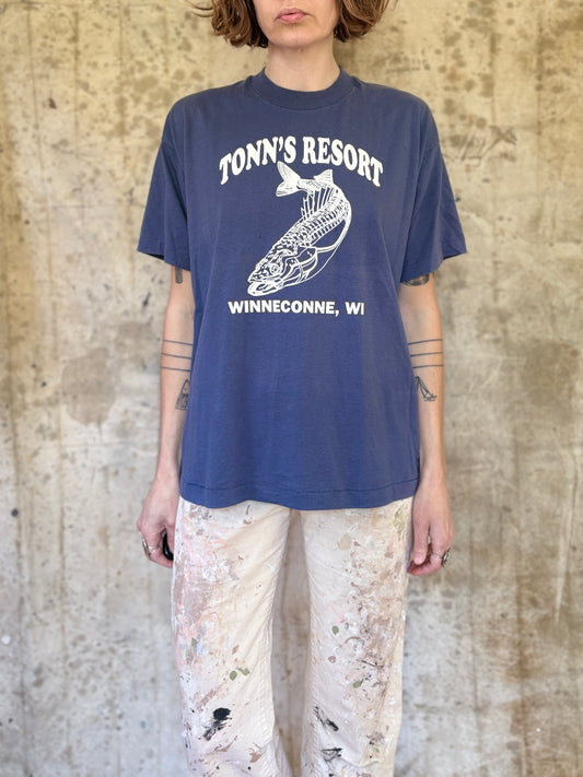 80s Tonn’s Resort, Winneconne Wisconsin Fish Tee