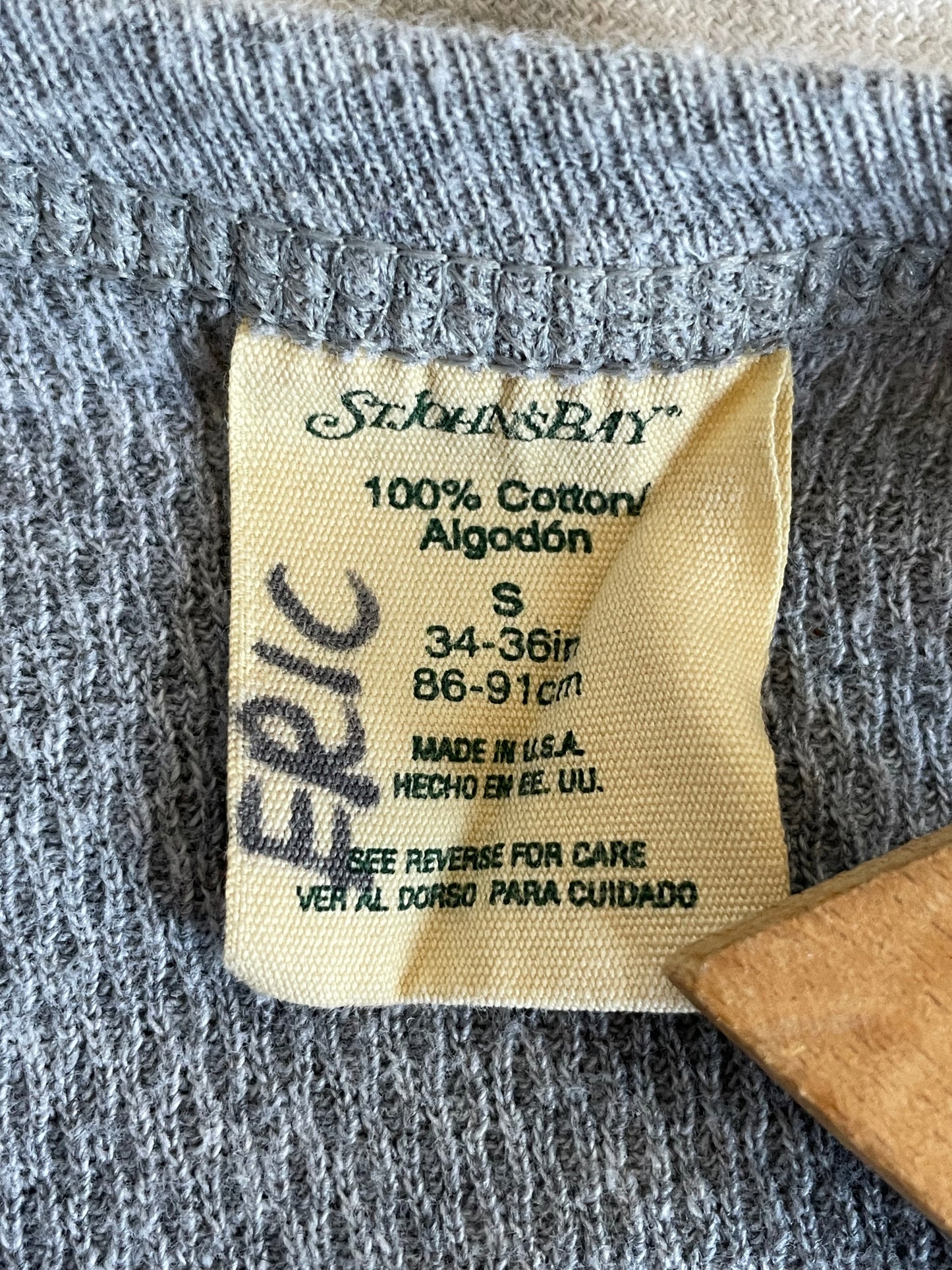 90s Grey Thermal Undershirt