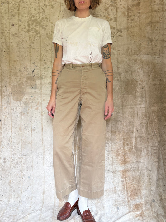 50s Military Khaki Trousers