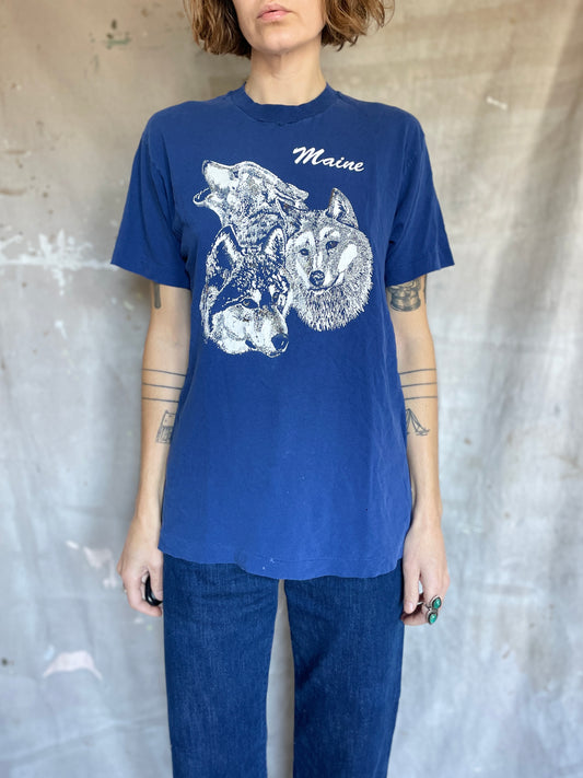 80s Maine Wolves Tee