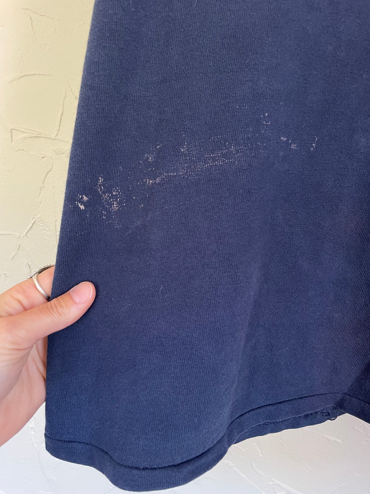 80s Champion Blank Navy Blue Tee