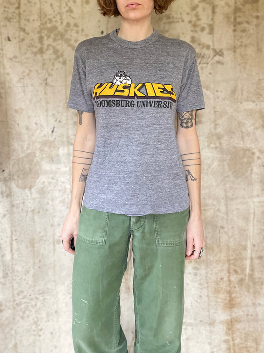 80s Bloomsburg University Huskies Tee