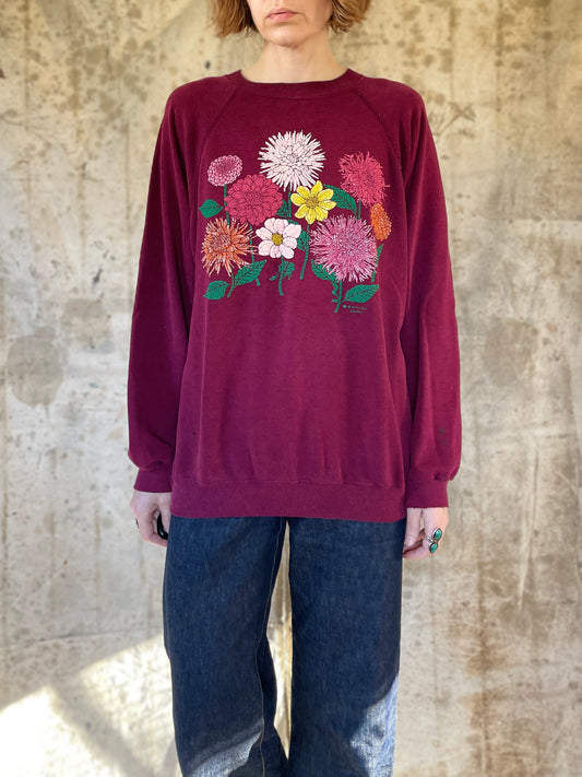 80s Flower Sweatshirt