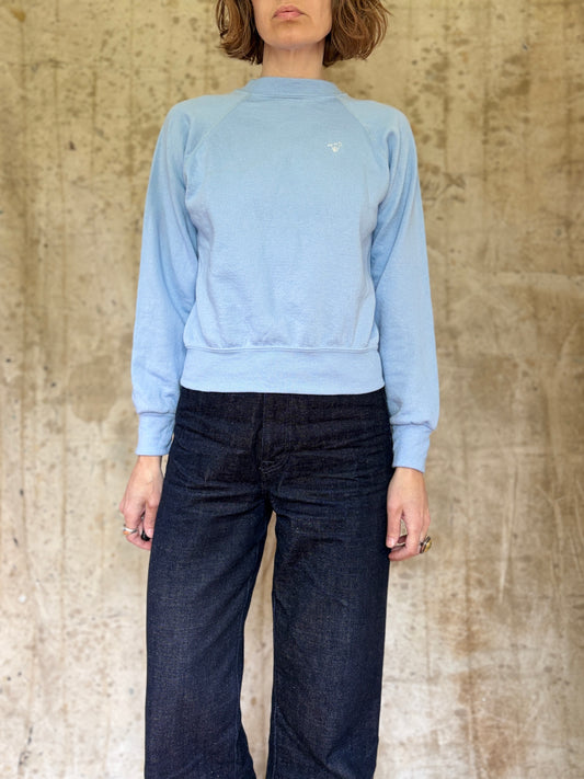 80s Wrangler Baby Blue Sweatshirt