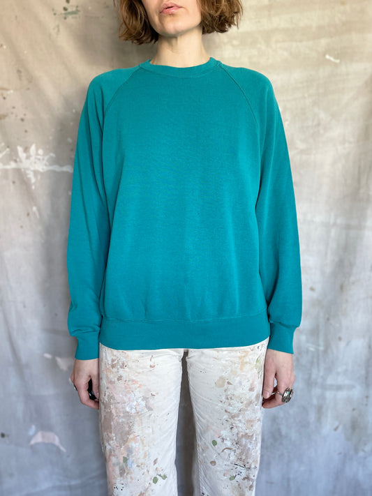 80s/90s Lee Blank Teal Sweatshirt