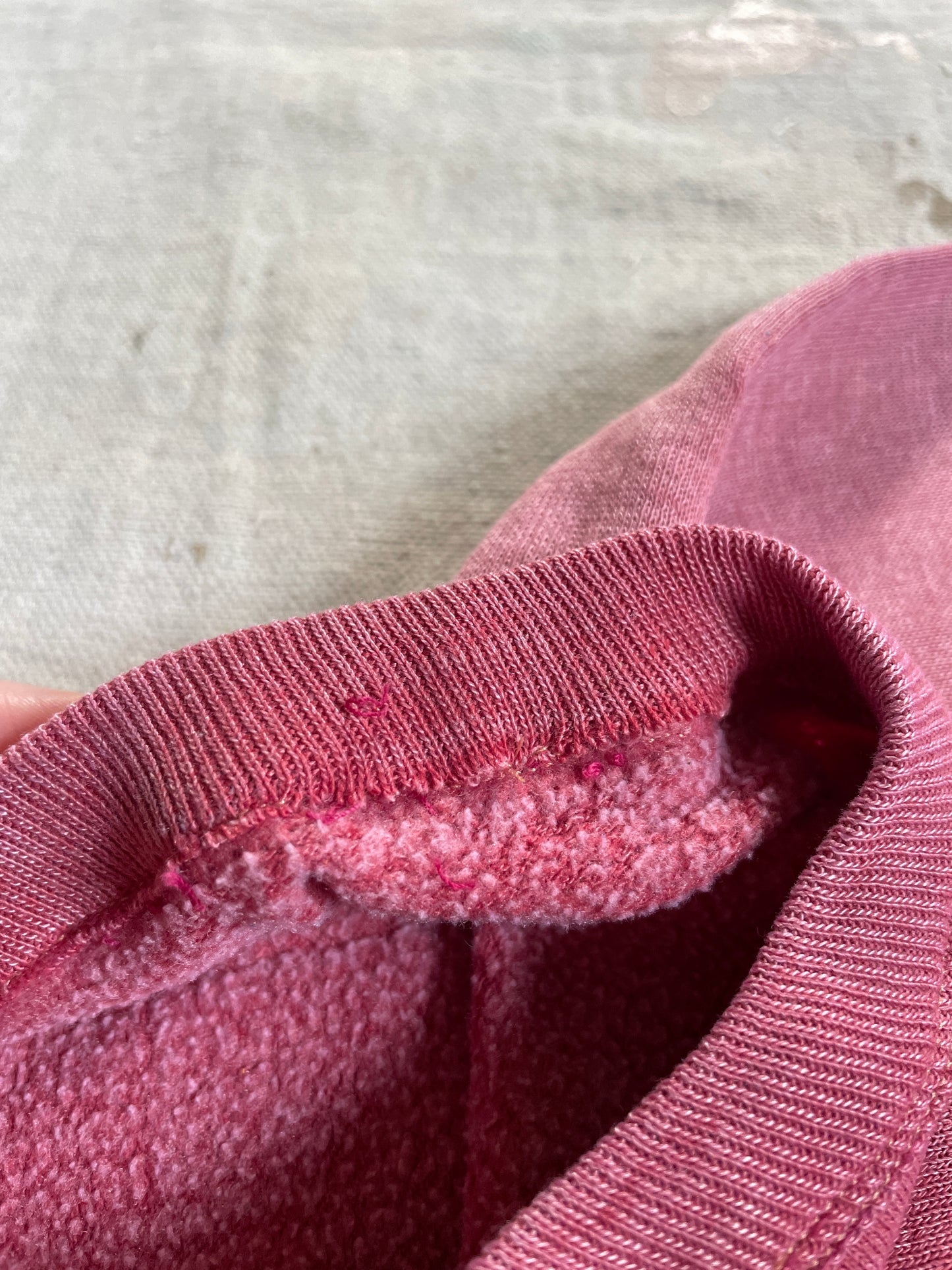 60s/70s Faded Pink Short Sleeve Sweatshirt