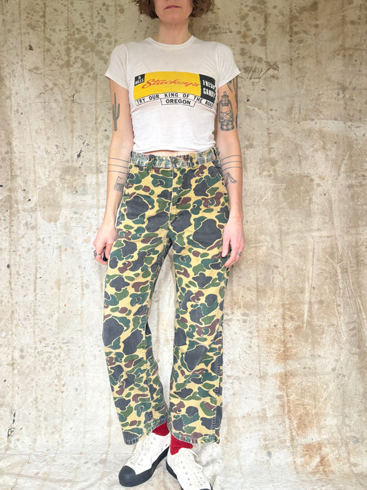 70s/80s Duck Camo Hunting Pants