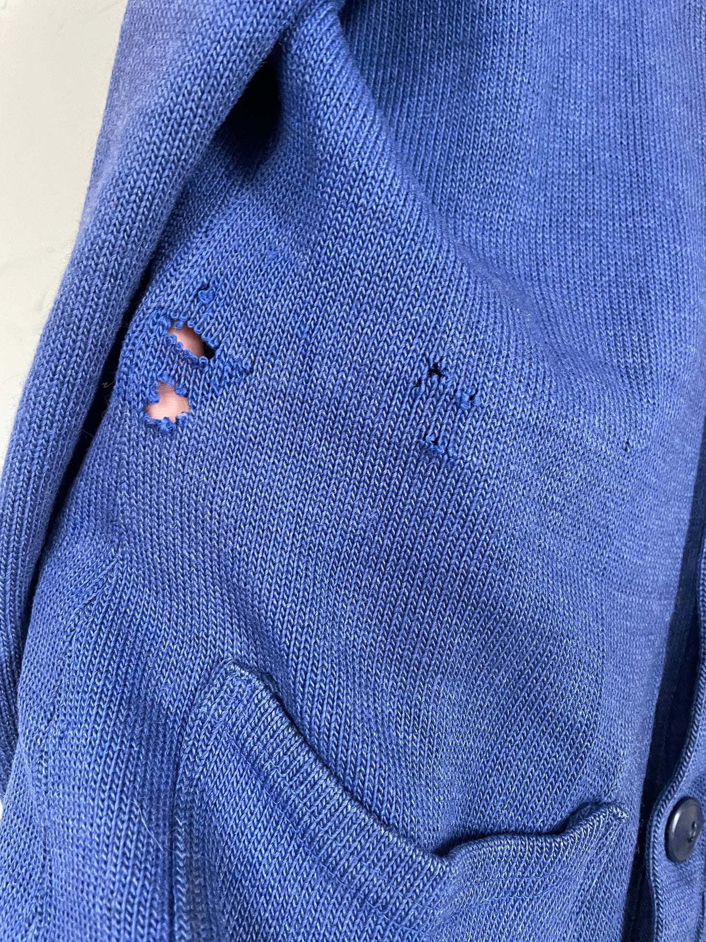 50s Blue Letterman Sweater