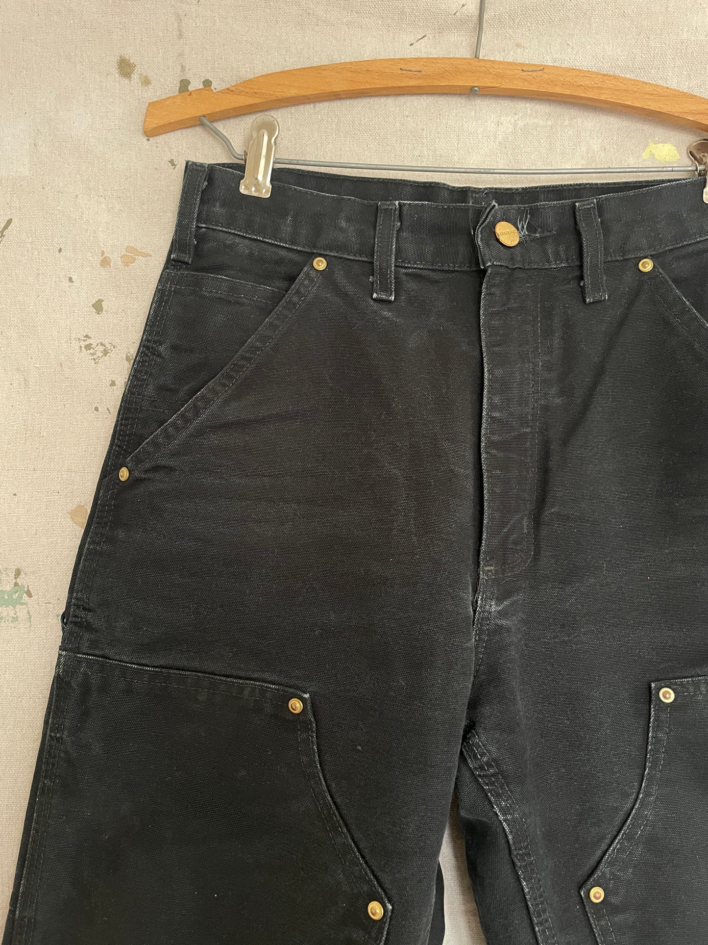 90s Black Carhartt Double Knee Pants