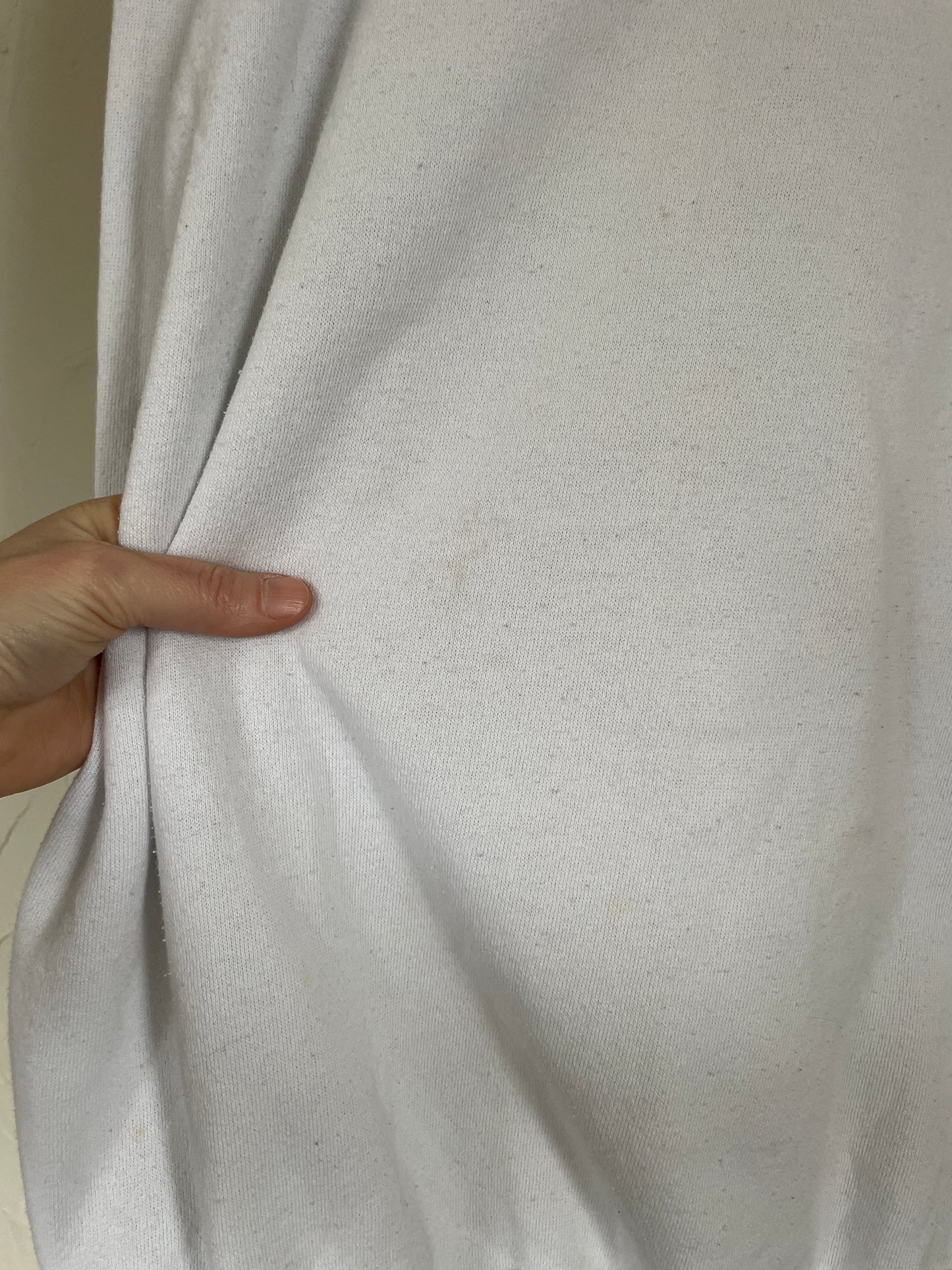 80s Blank White Sweatshirt