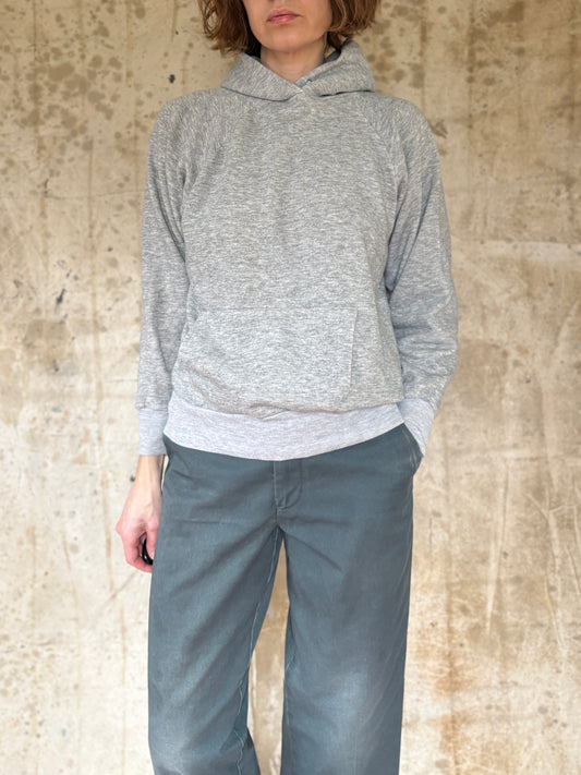 80s Blank Heather Grey Hoodie