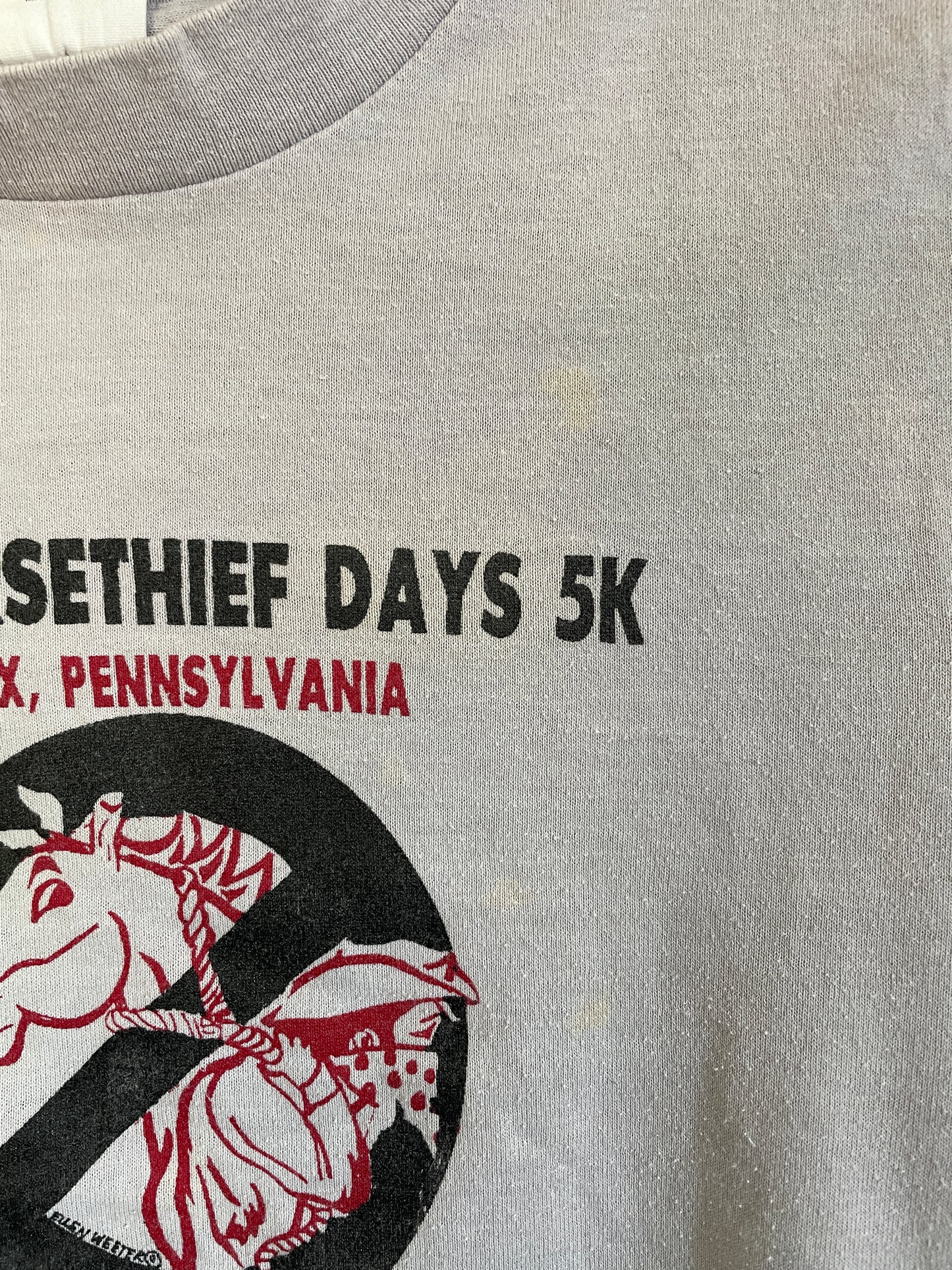Vintage 80s Horse Thief Days 5K Tee